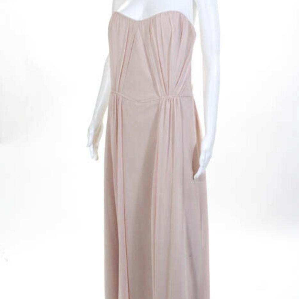 Lauren Ralph Lauren Silk NEW Zip Sweetheart Dress size 12 - Picture 3 of 8